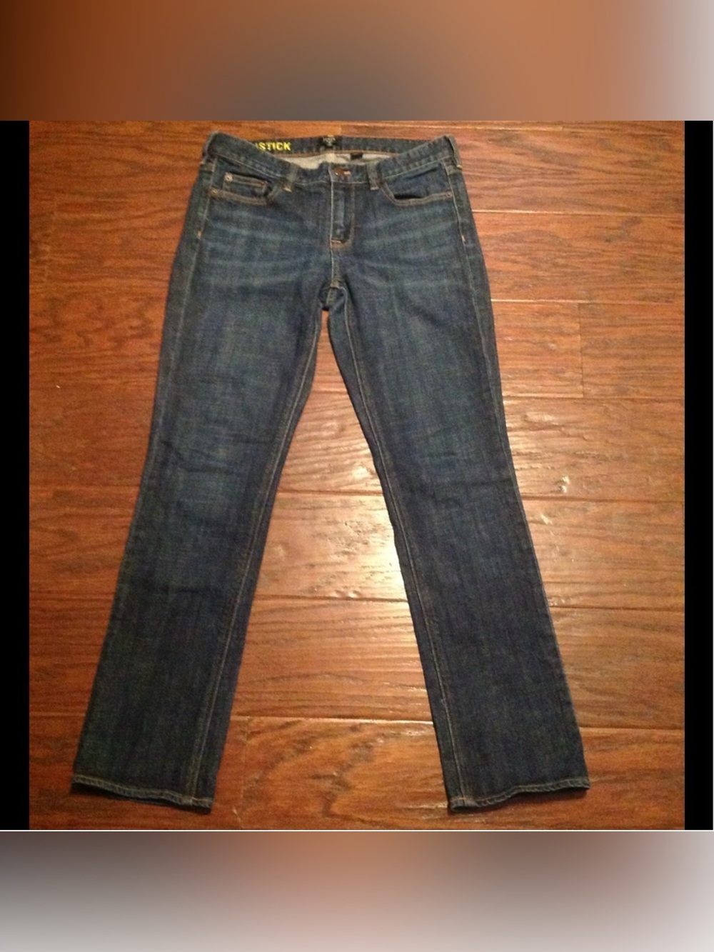 J. Crew Slim Straight Dark Blue Denim Jeans